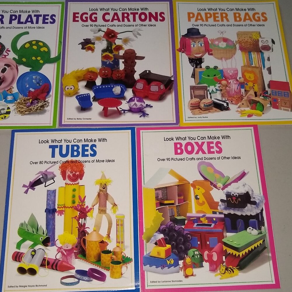 Look What You Can Make: Paper Plates + Tubes + Egg Cartons + Paper Bags + Boxes